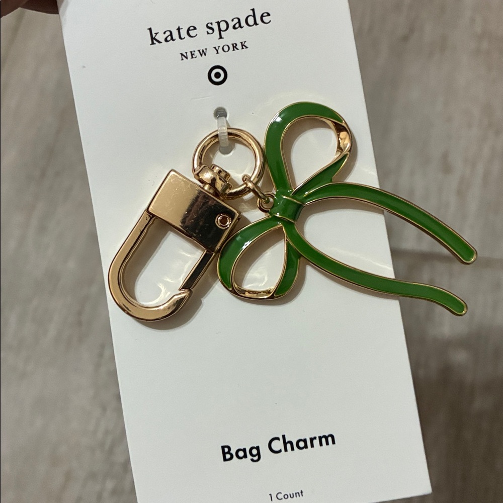 Kate spade bow bag charm
